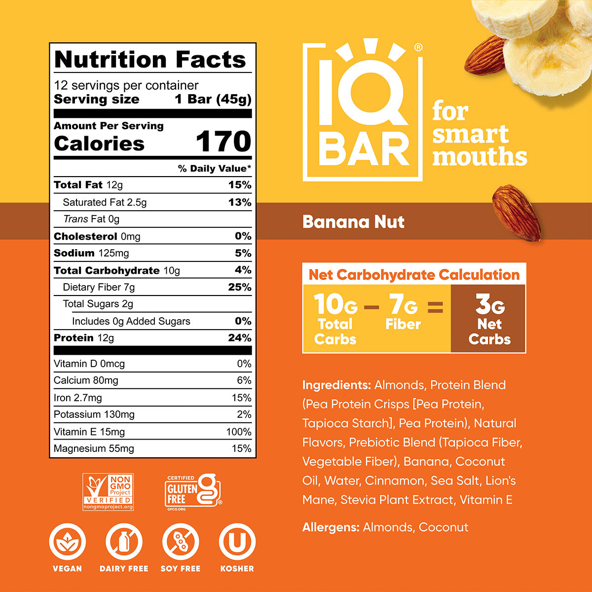 Banana Nut (12 Bars)